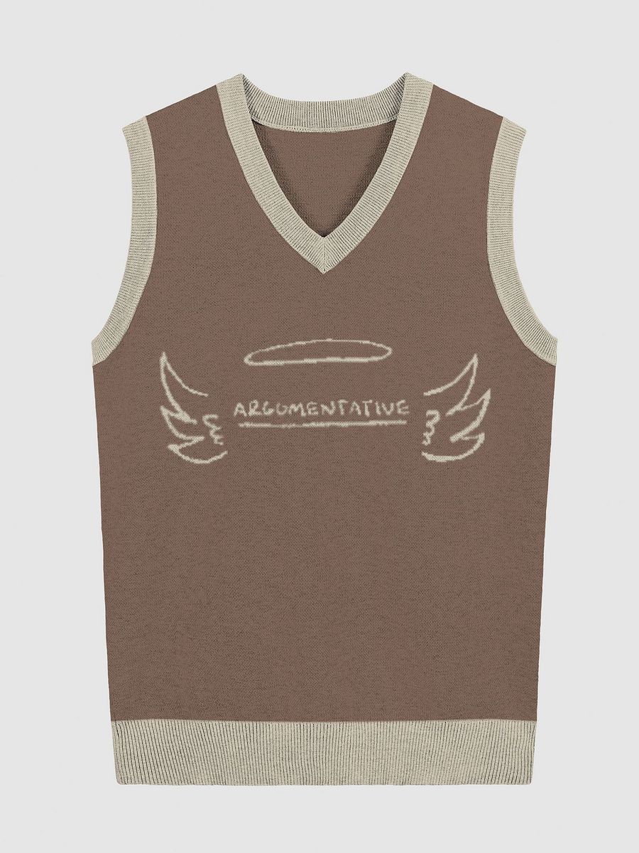 ANGELIC (lg. design, brown+taupe) knitwear vest product image (4)