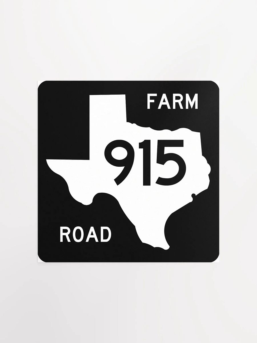 Texas Farm Road Sign FM 915 Poster product image (3)