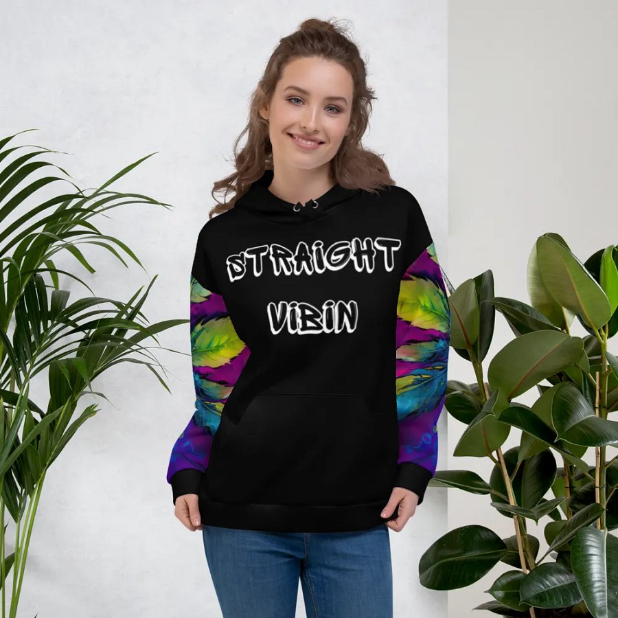 STRAIGHT VIBIN 420 STYLE TIEDYE4 UNISEX HOODIE product image (5)