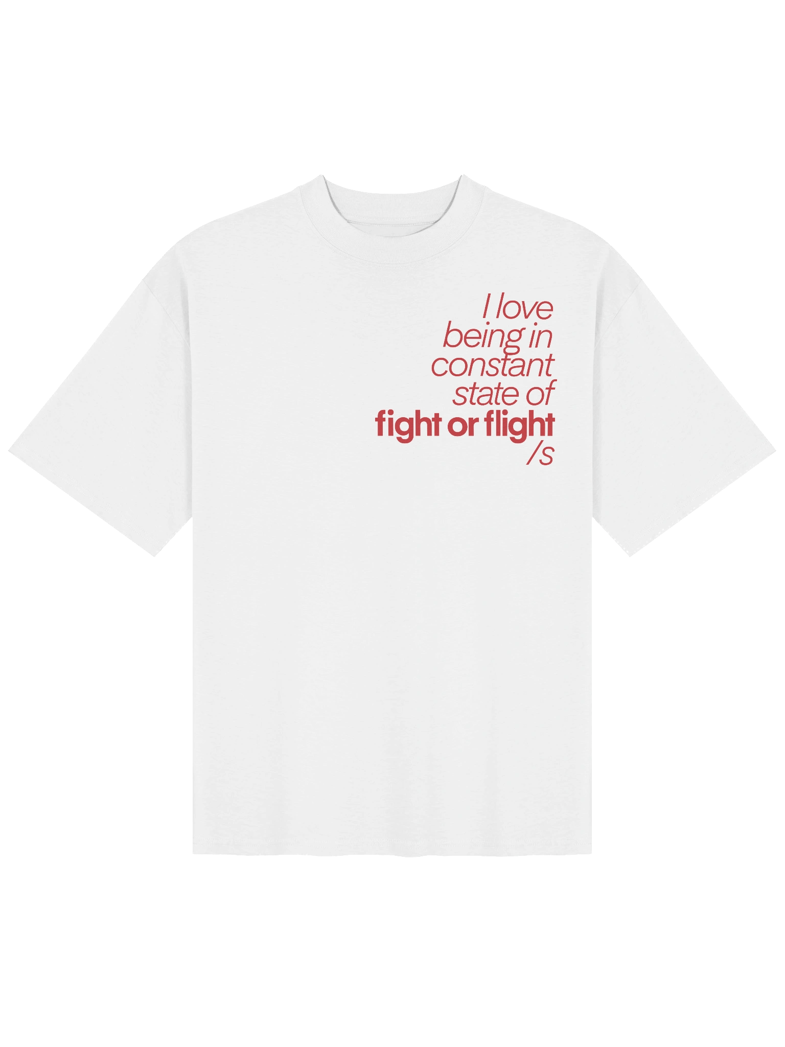 fight or flight t-shirt product image (1)