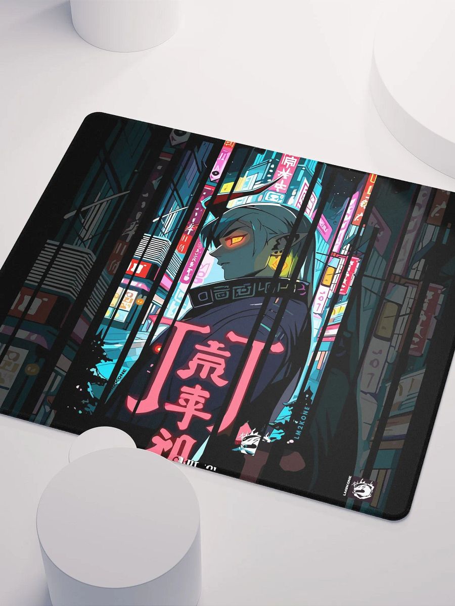 Neon Cyberpunk Gaming Mouse Pad product image (3)