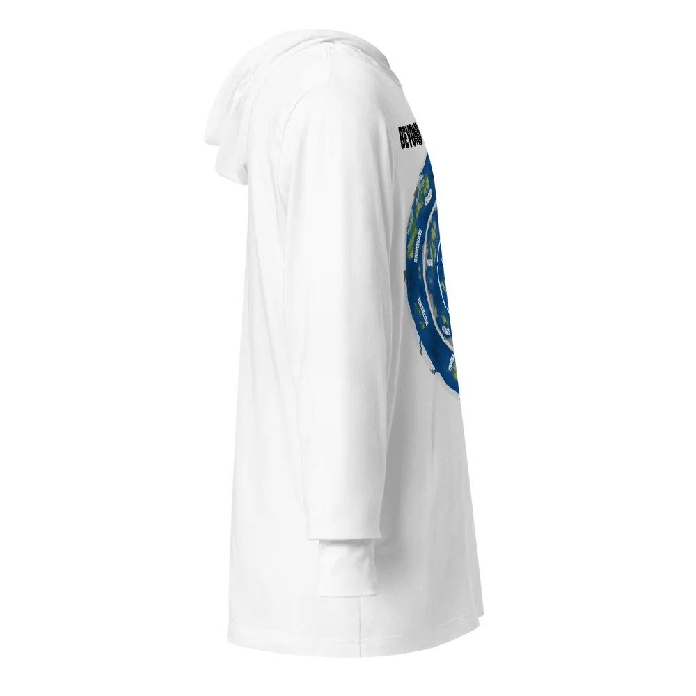 Unisex Hooded Tee Beyond the Ice Wall Map product image (5)