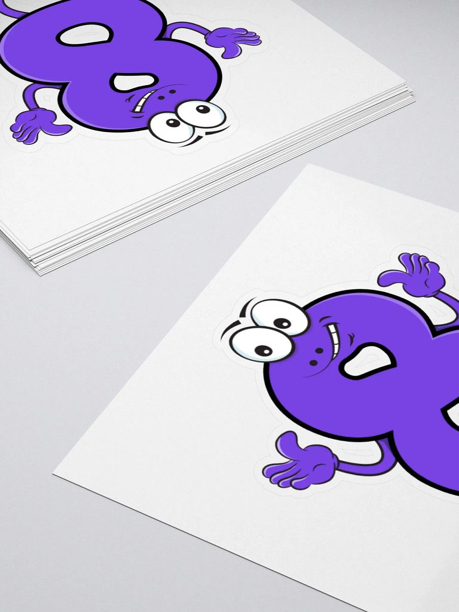 NUMBER 8 THUMBS-UP STICKER product image (10)