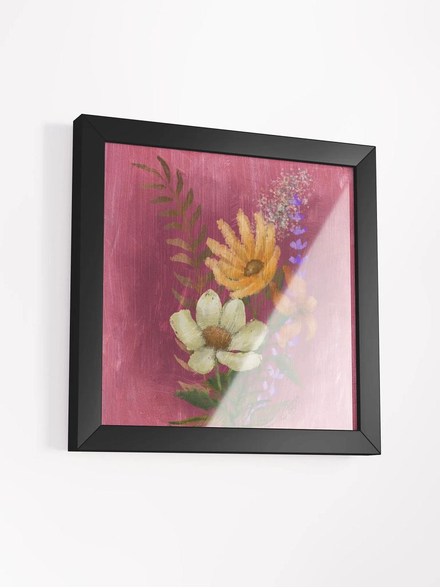 Wild Flowers Vibrant Ayous Wood Framed Poster product image (5)