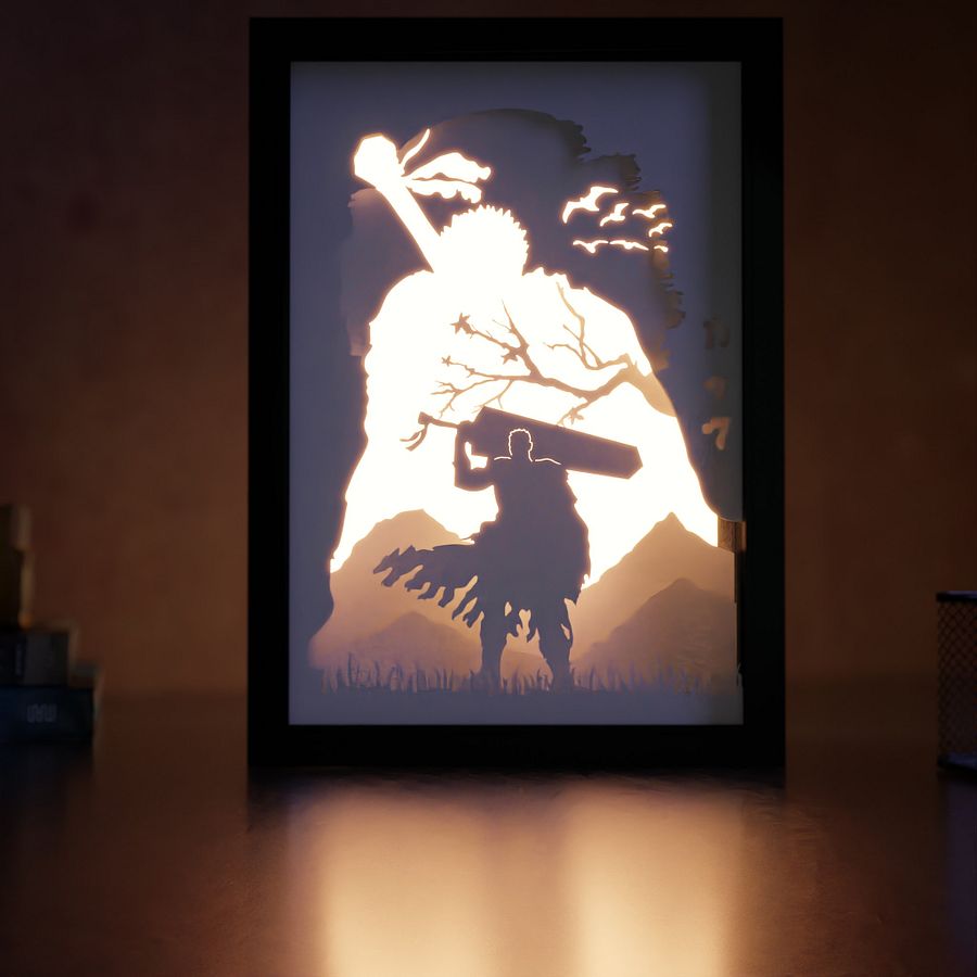 Berserk Lightbox template - PDF PNG SVG DXF + Video Tutorial product image (1)