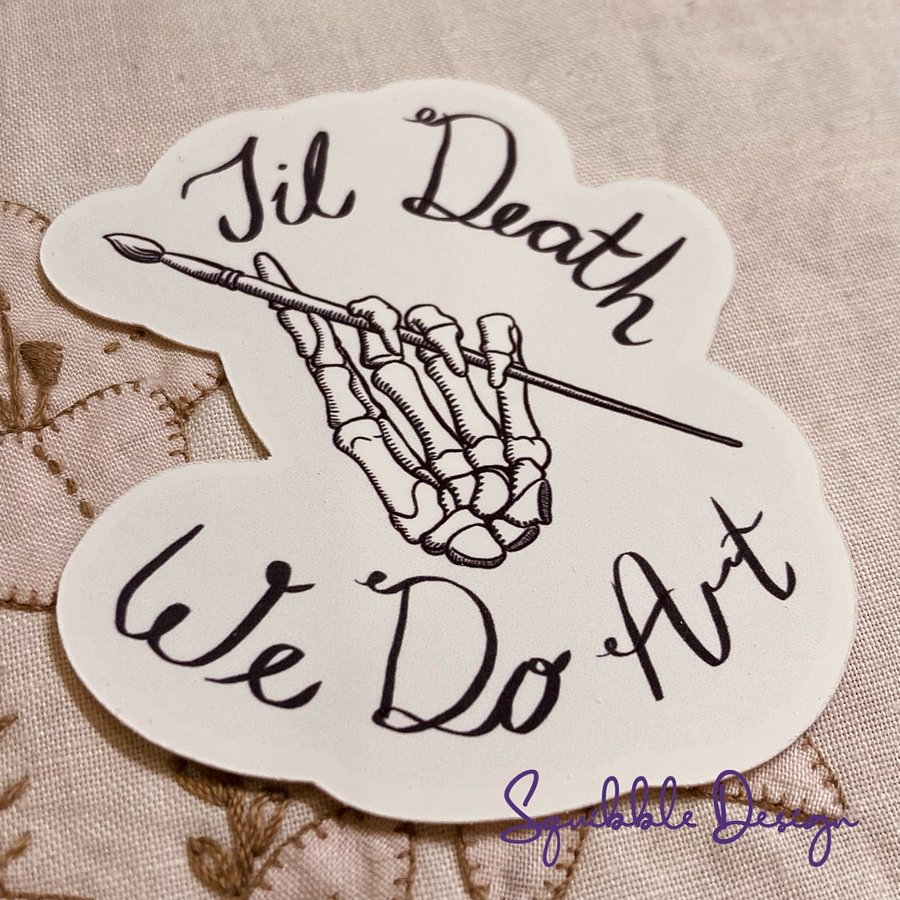 Vinyl Sticker - Til Death We Do Art product image (1)