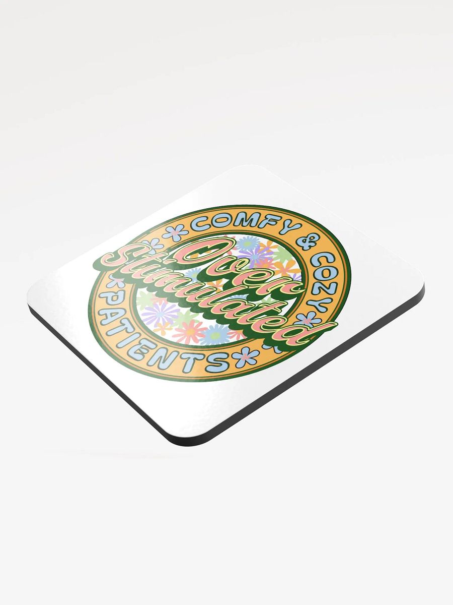 Overstimulated Comfy And Cozy Patients Floral Coaster product image (4)