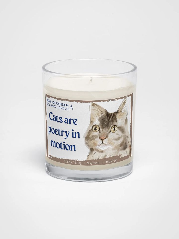Tabby Cat Lover Best Gift, Large Capacity, Great Value & Eco-Friendly Candle – 1.2 lbs of Pure Serenity product image (1)