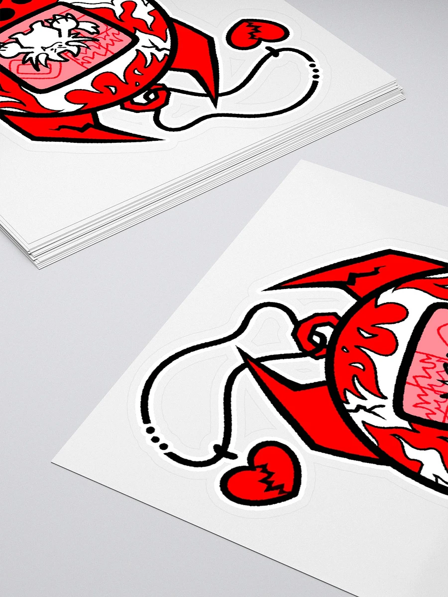 Heartbreaker Virtual Meow // Sticker 2 - Red product image (12)
