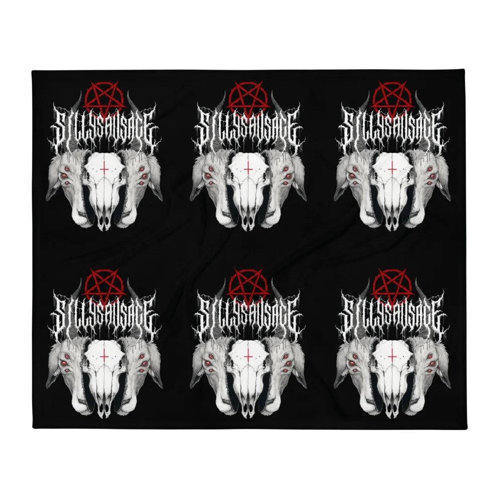 Sillysau5age Demonic Goat Blanket (Black) product image (2)