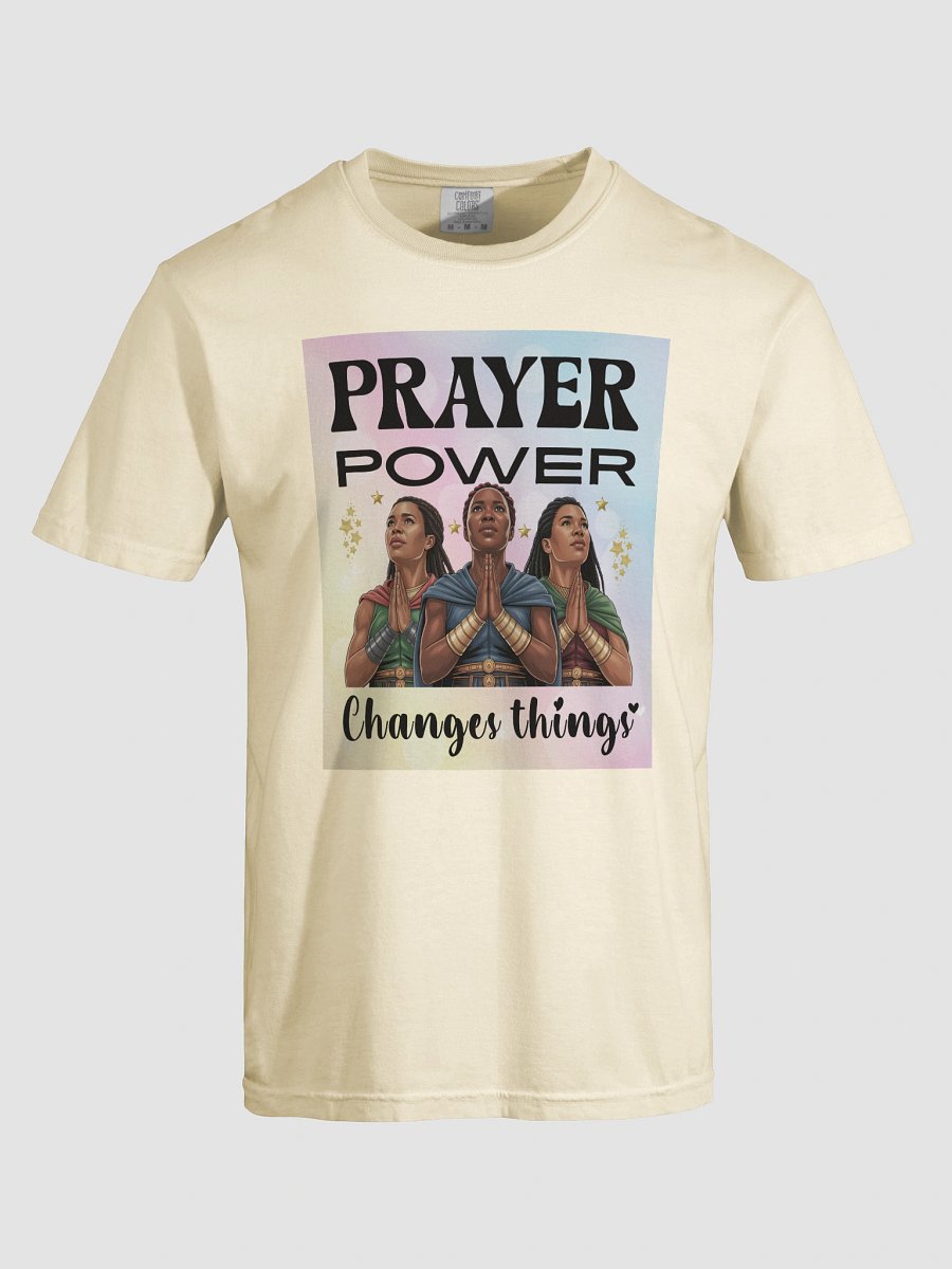 Prayer Power, Changes Things Christian Comfort Colors Unisex T-Shirt. product image (5)