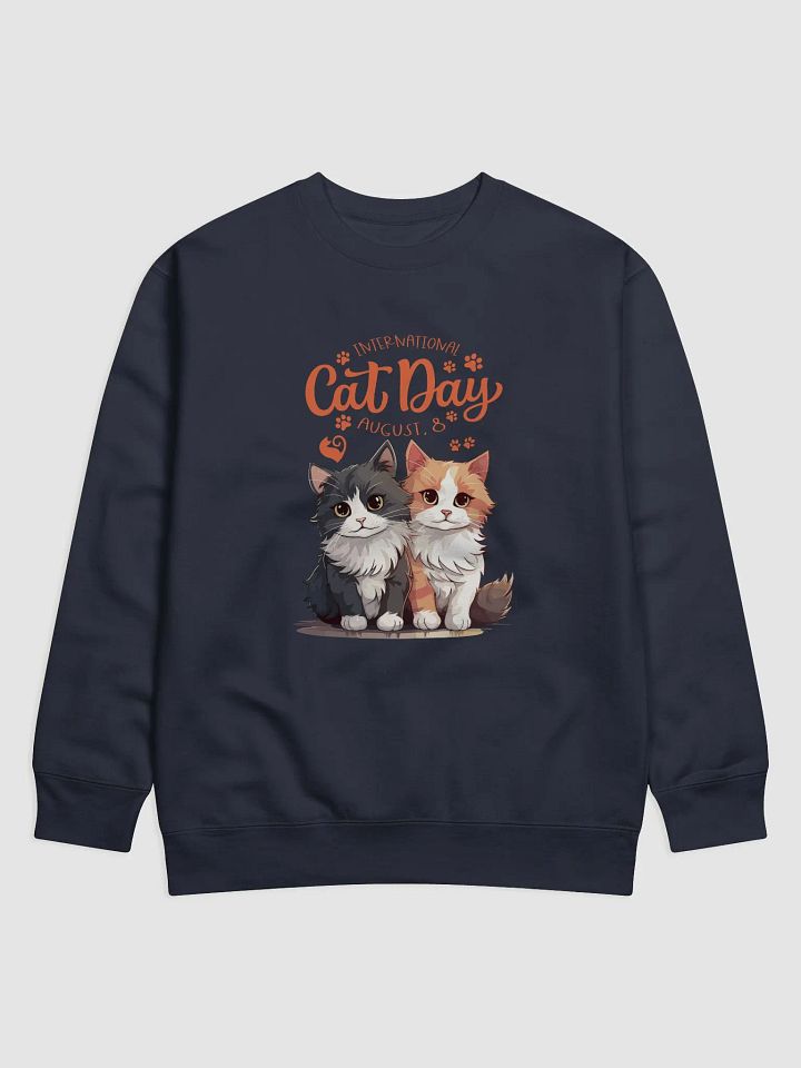 Pawsitively Stylish Cat Day Sweatshirt product image (13)