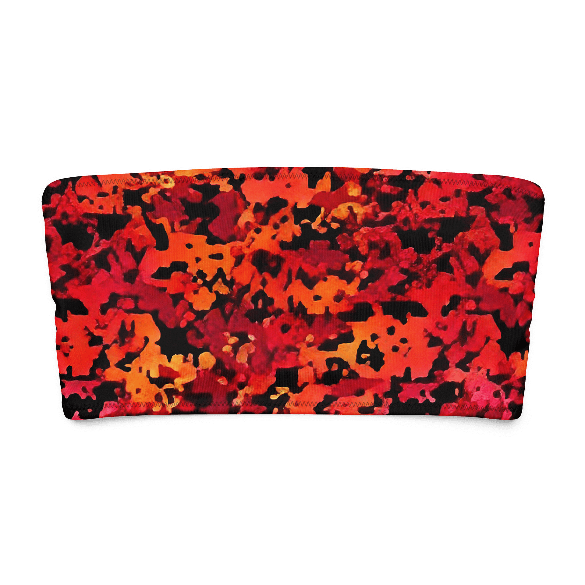 Sunset Chaos Recycled Bandeau Bikini Top product image (8)