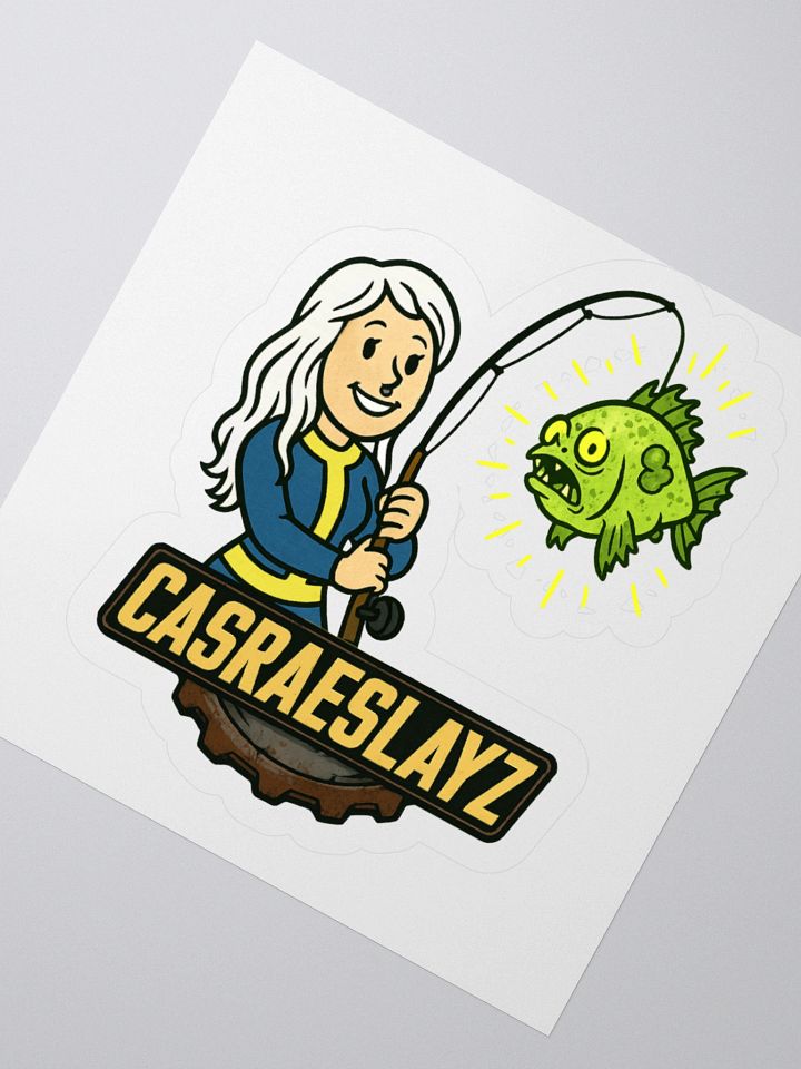 CasRae Fallout Fishing Sticker product image (2)