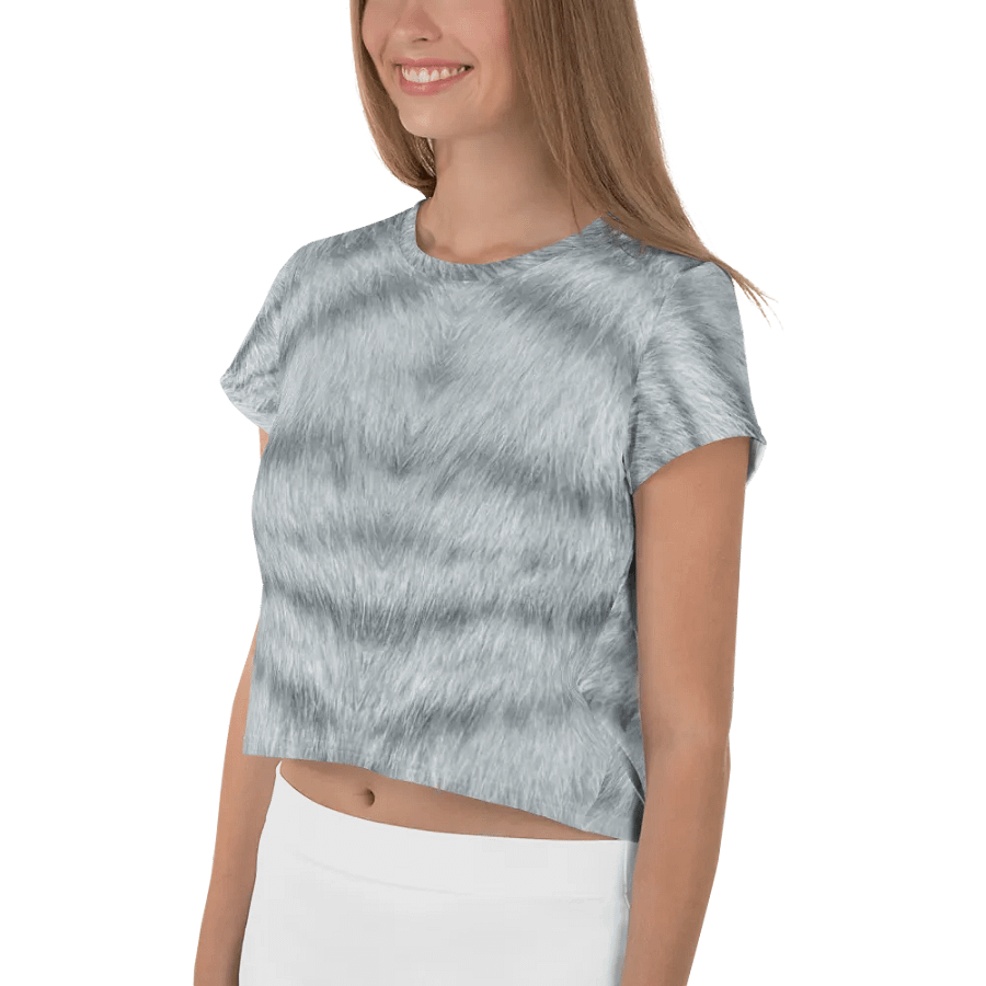 Silver Tabby Cat Crop Tee product image (4)