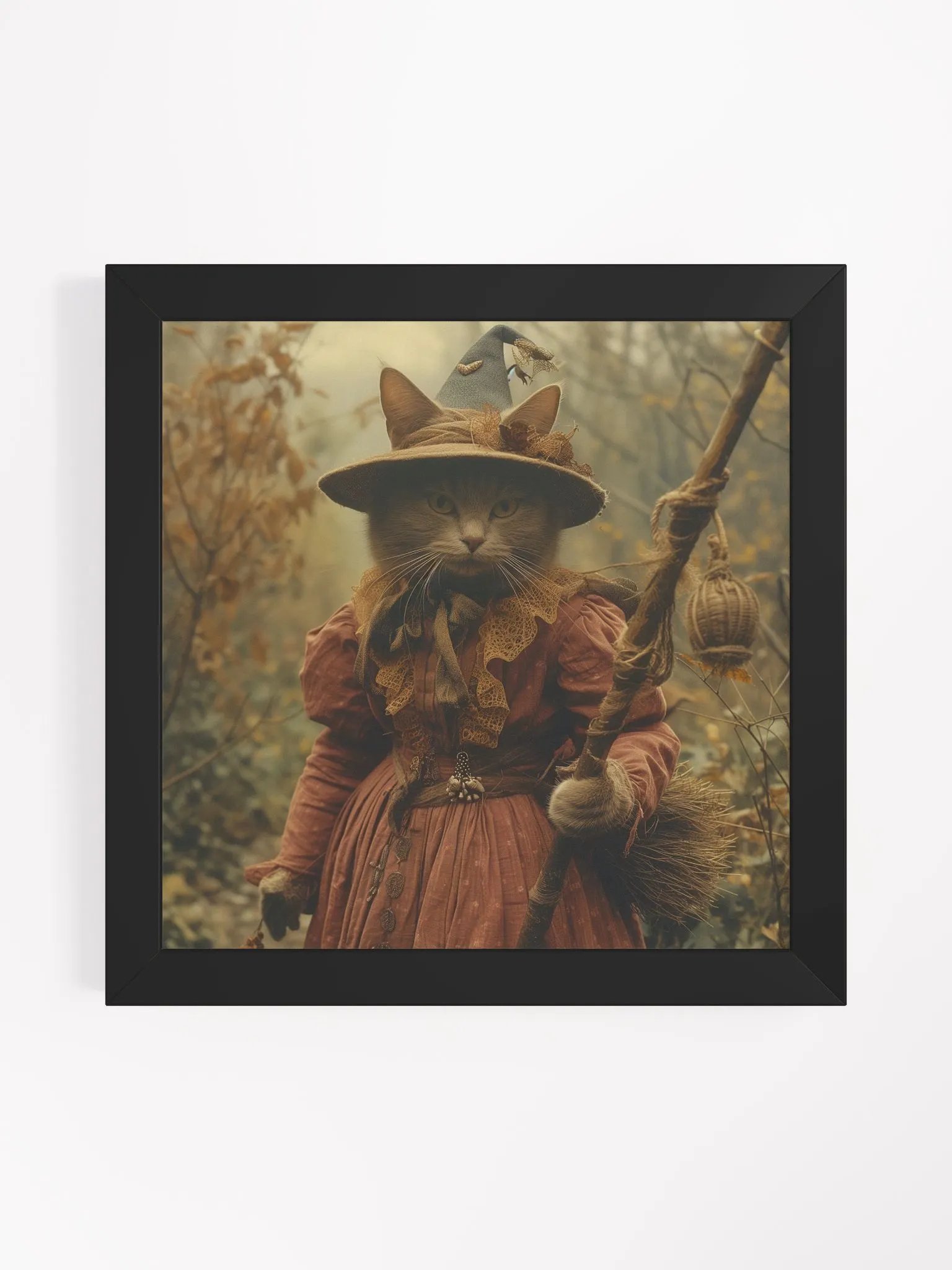 Regal Looking Orange Cat Witch Photography Wall Art product image (2)