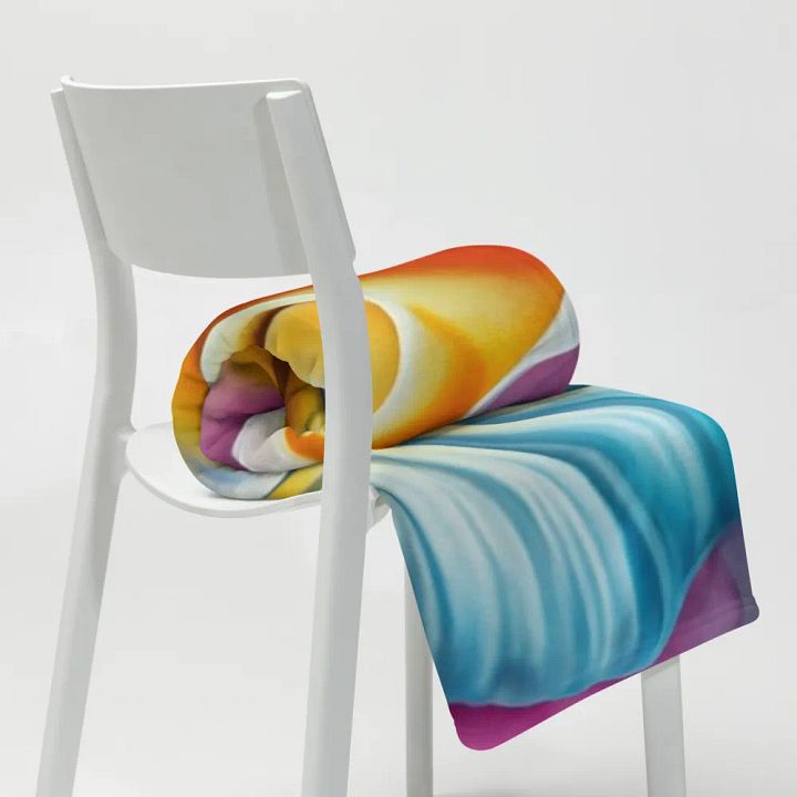 Exotic Colorful Rose Throw Blanket product image (1)