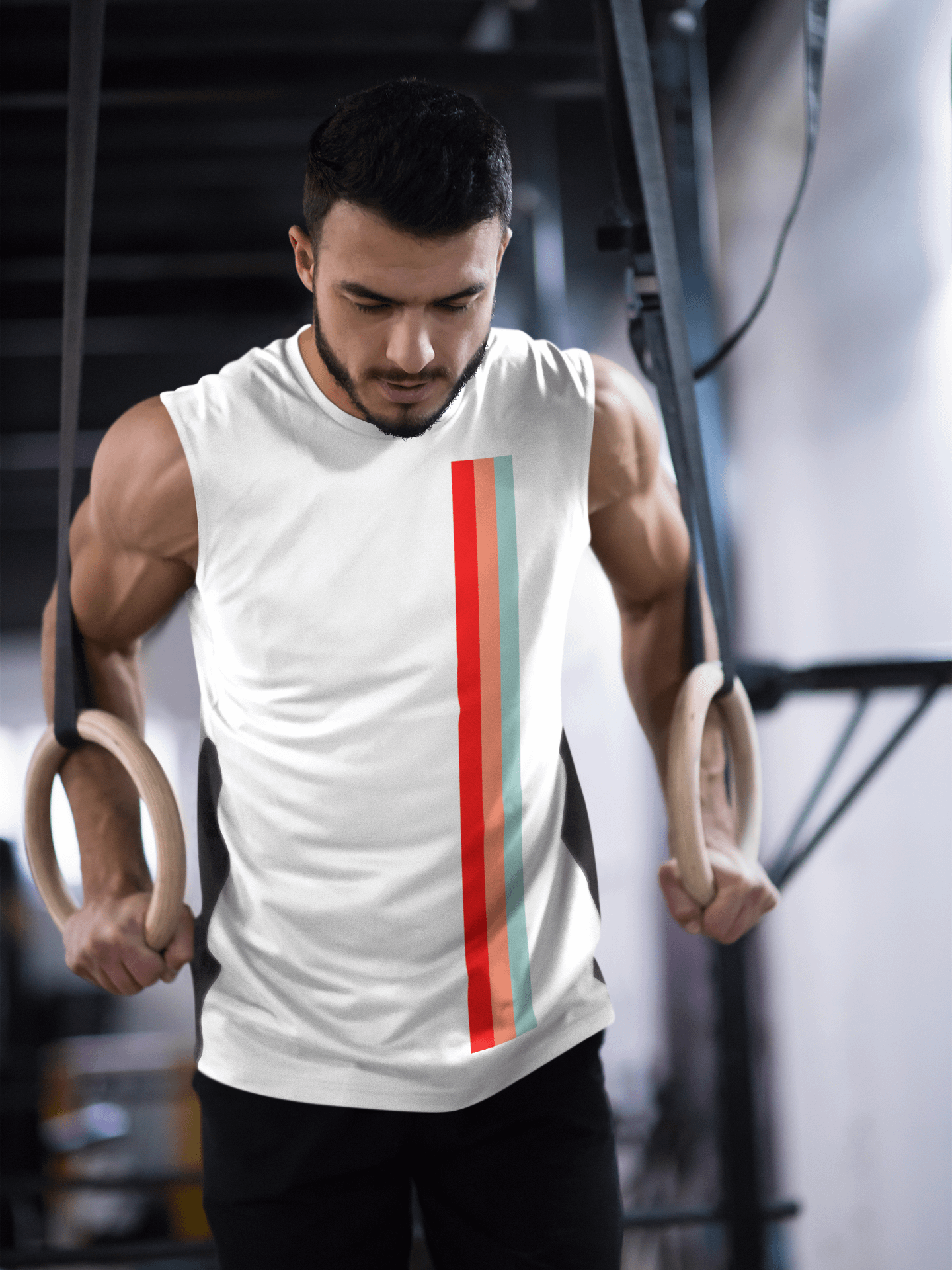 Anomaly Stranger Logo Racing Stripe Muscle Tank product image (1)