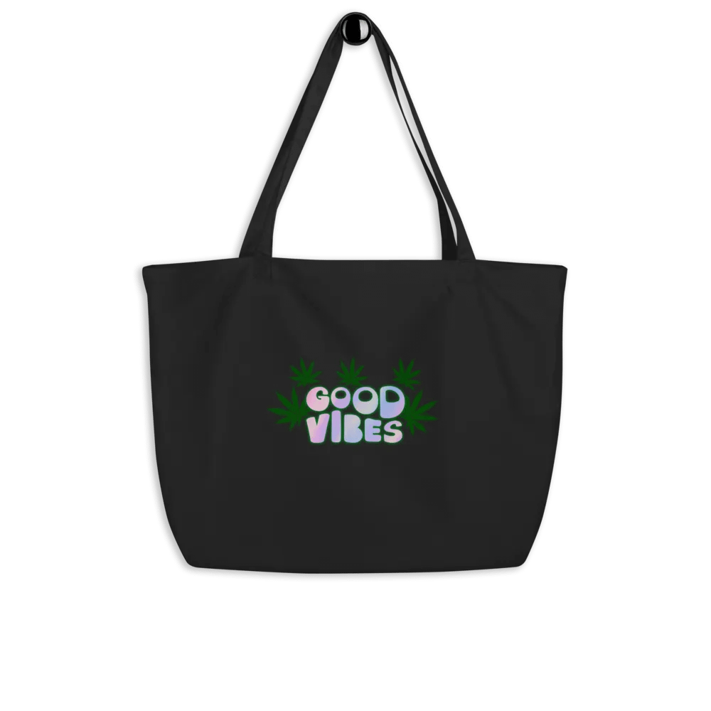 Good Vibes Cannabis Organic Tote Bag product image (4)