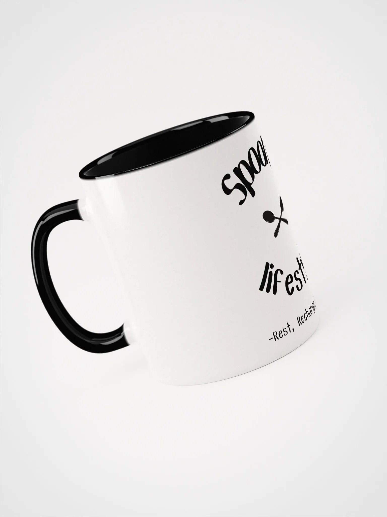 Spoonie Lifestyle- Rest, Recharge, Repeat Mug- Choose Your Color product image (4)