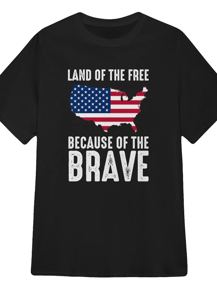 Land Of The Free Because Of The Brave T-Shirt product image (3)