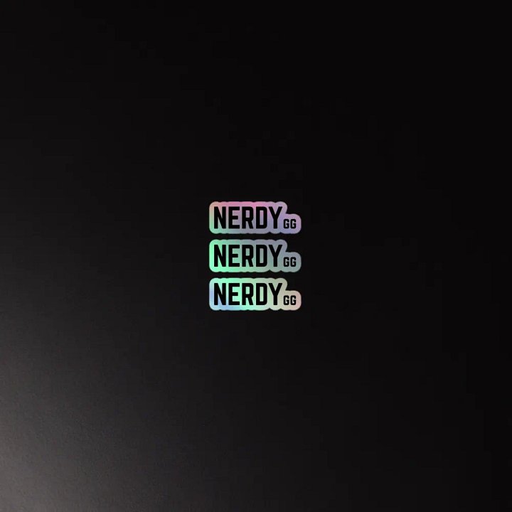 NERDYgg Kiss-Cut Holographic Sticker Sheet product image (2)