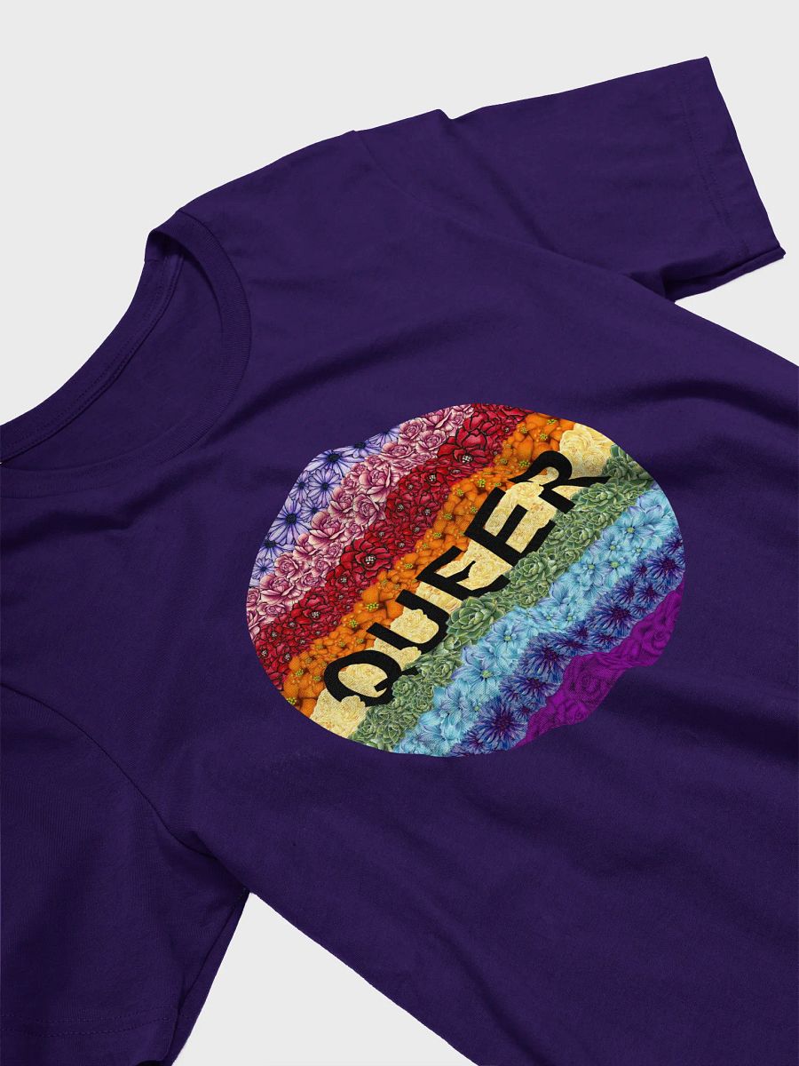 floral queer t-shirt product image (3)