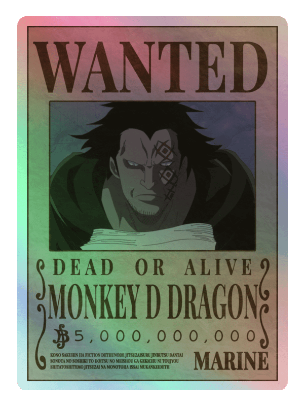 Monkey D. Dragon Holographic Sticker Sheet product image (2)