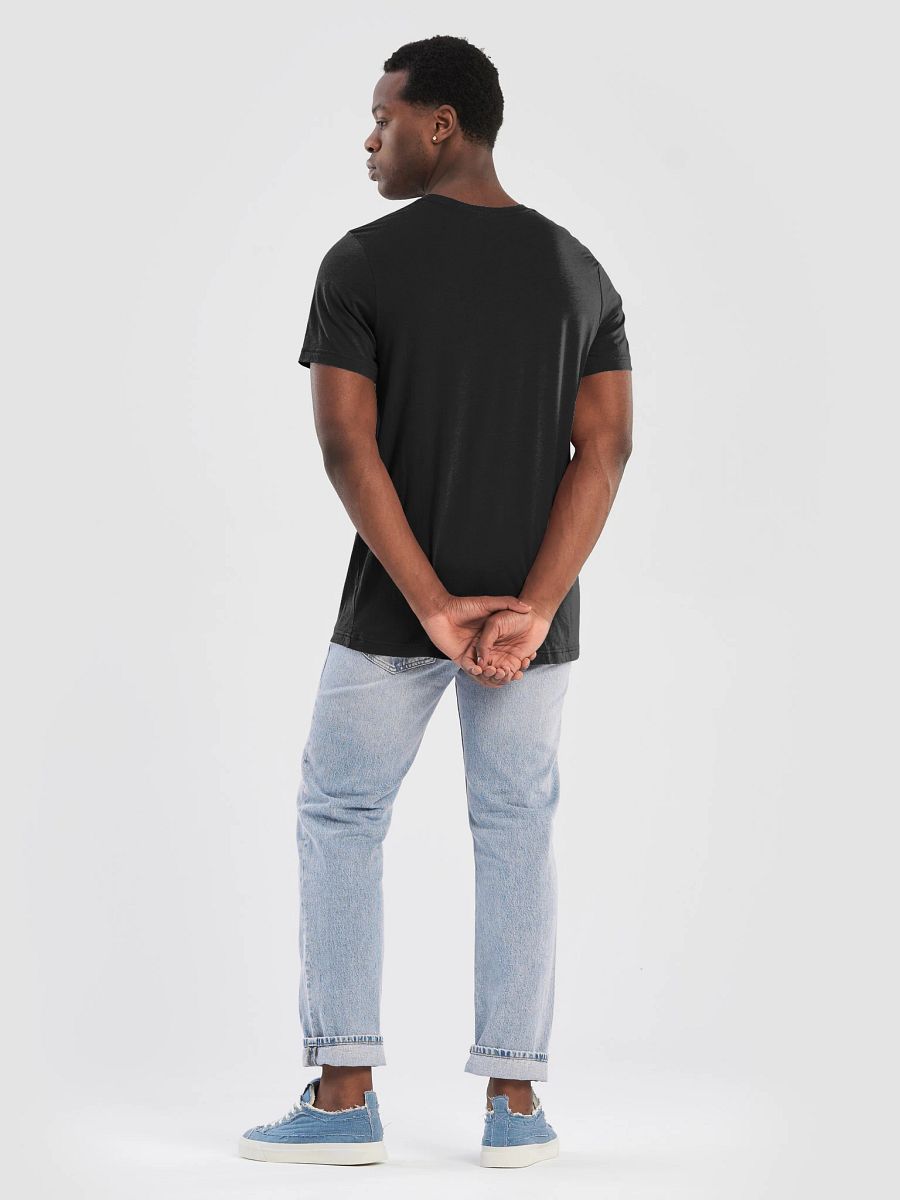 Plain Color Charcoal Black T-Shirt product image (4)