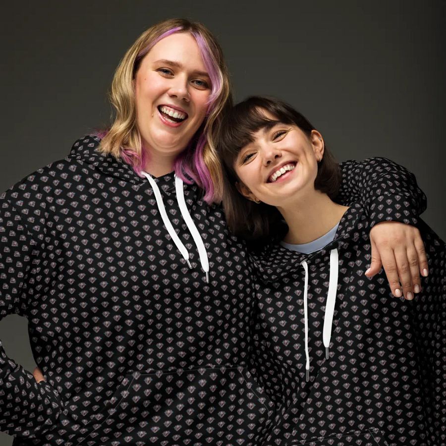 Spectrum Syndicate Trans Allover Print Hoodie - Black product image (9)