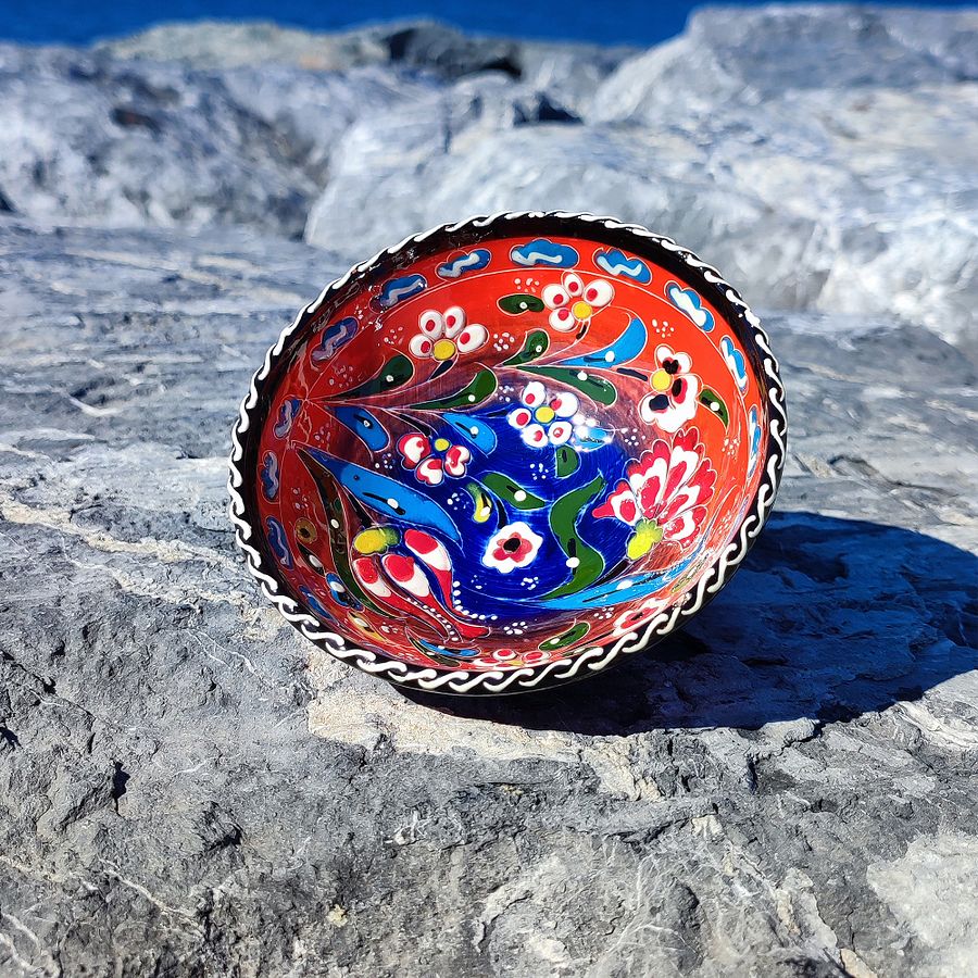 Handcrafted 12cm Ceramic Bowl – Unique Artisanal Pottery for Home Decor product image (1)
