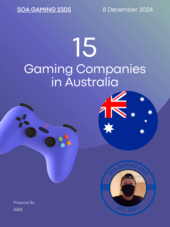 🎮 Kickstart Your Gaming Career with Australia’s Leading Gaming Companies! 🚀 product image (1)