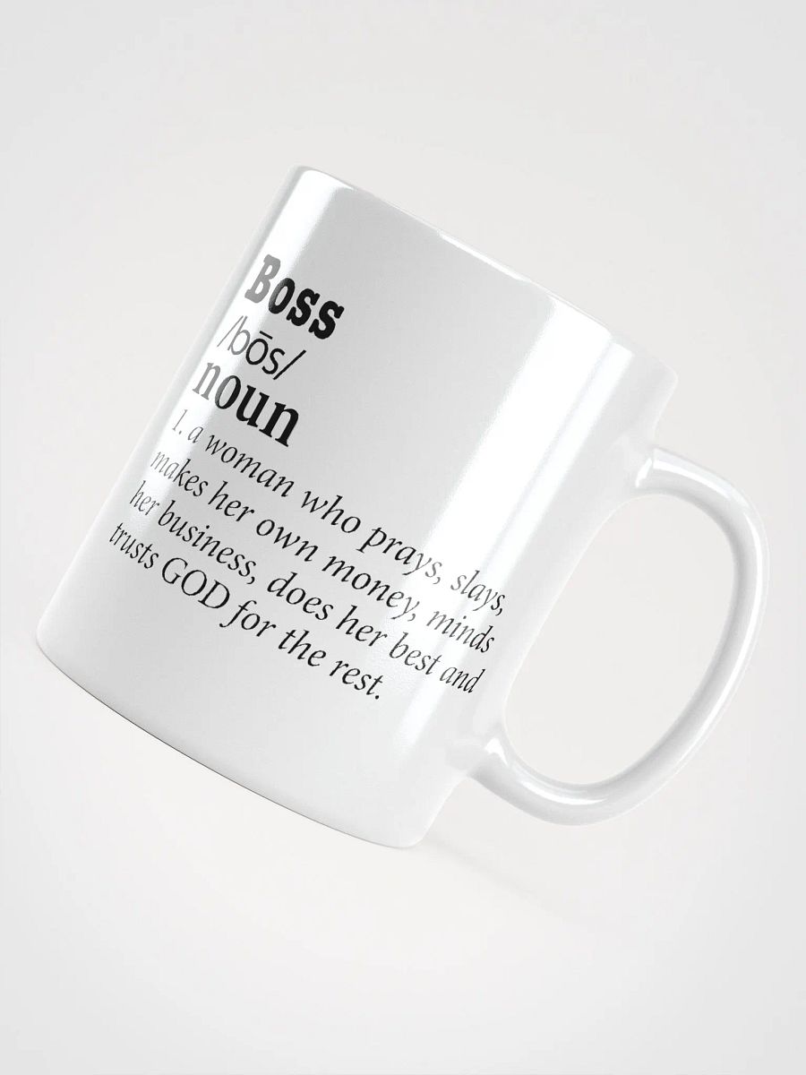 Boss White Glossy Mug product image (4)