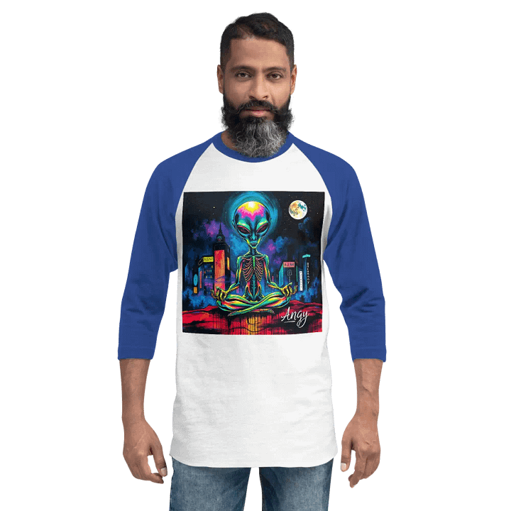 Neon Zen Alien Raglan Tee product image (2)