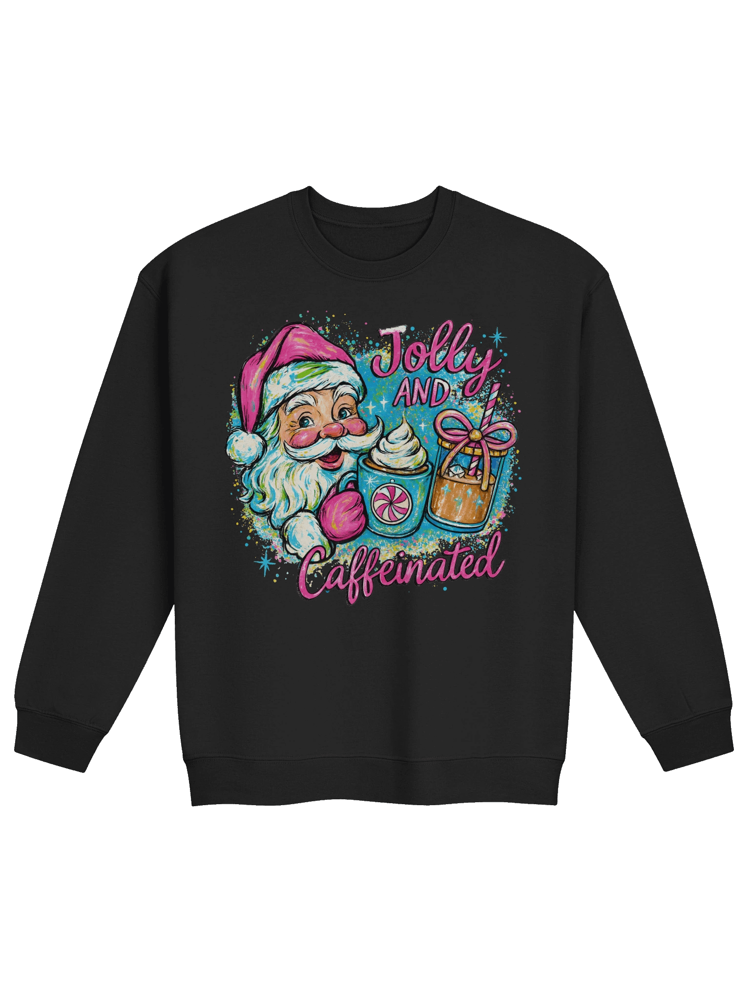 'Jolly and Caffeinated' Crewneck Sweatshirt product image (3)