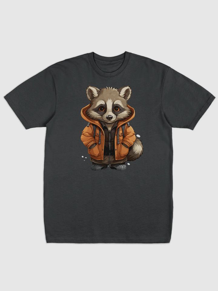 Raccoon in Orange Jacket Tee product image (1)