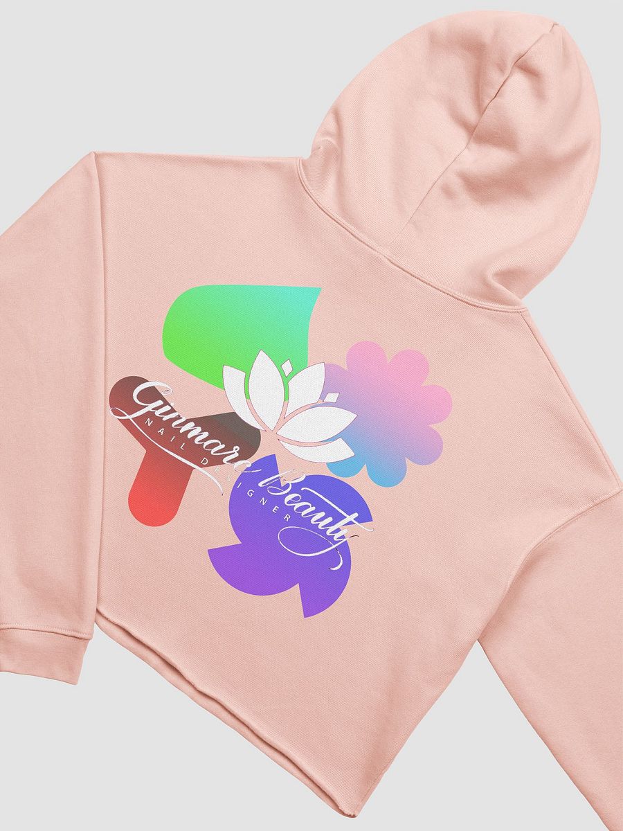 Copy of Floral Beauty Nail Designer Crop Hoodie white product image (24)
