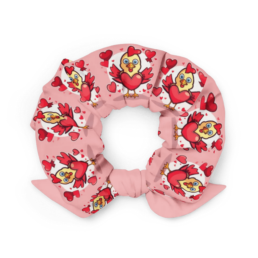 Heartfelt Chickens All-Over Print Scrunchie product image (2)