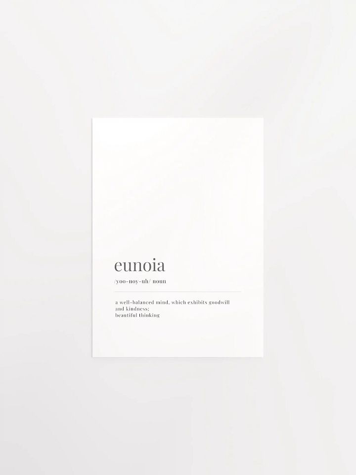 Eunoia Definition Poster Print product image (1)