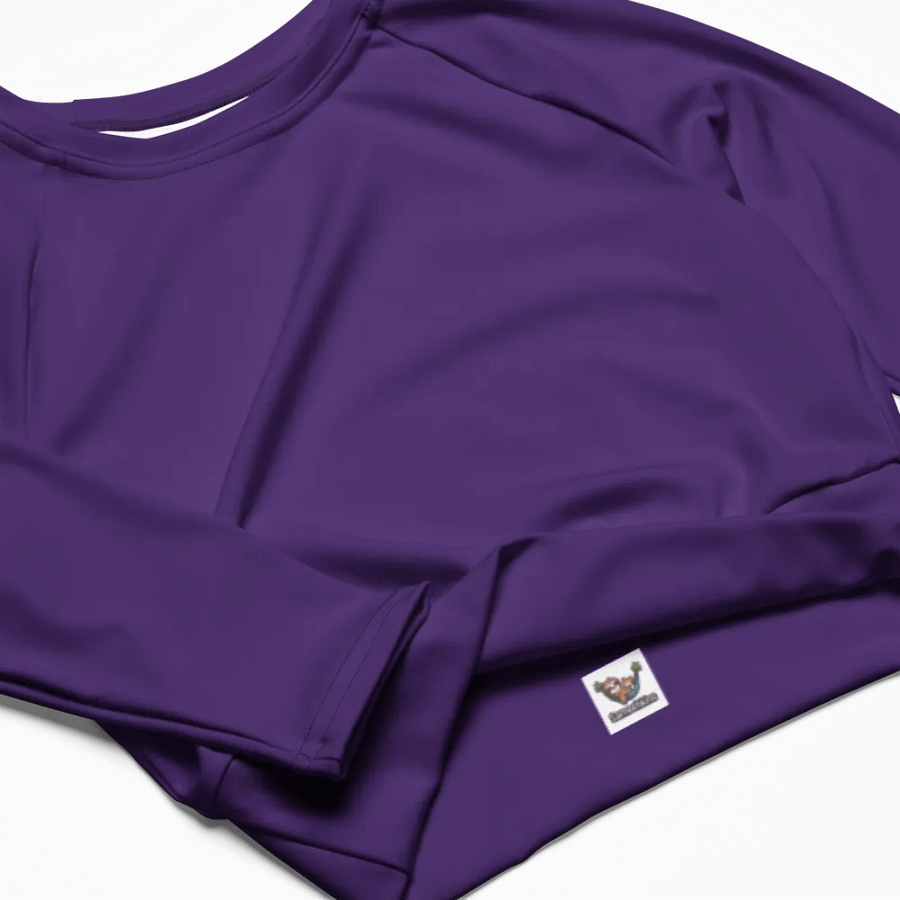 Sagittarius Purple All-Over Crop Top product image (4)