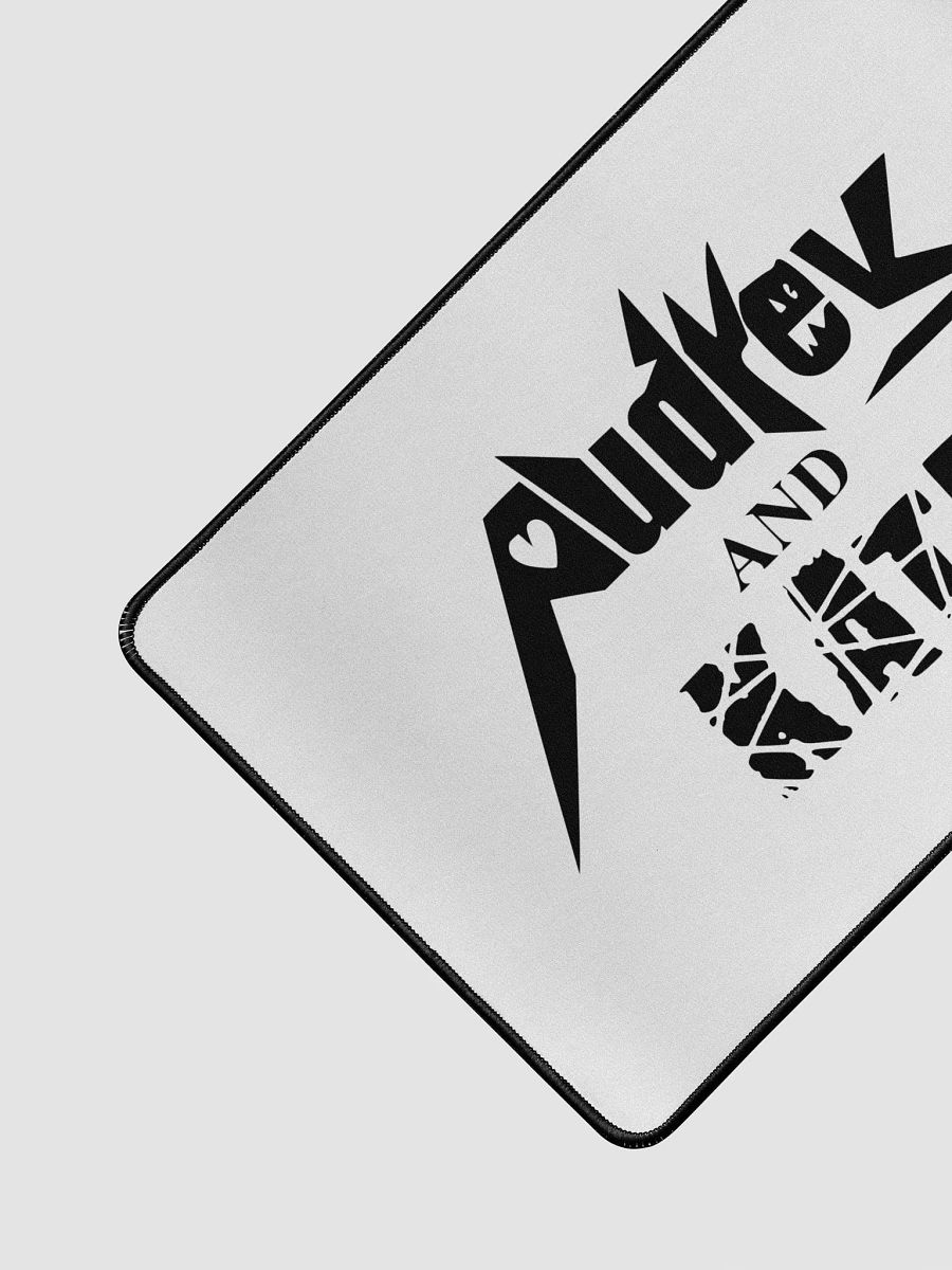 Audrey and Kate Official Square Black Logo Desk Mat product image (2)