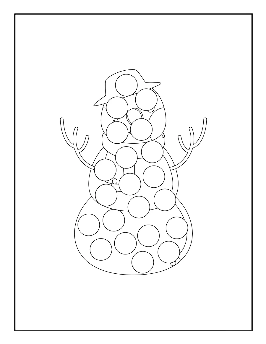 Christmas Dot Marker Coloring Pages product image (5)