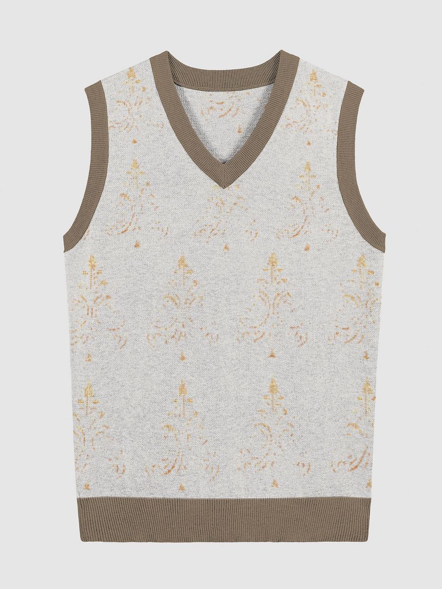 Customizable Jacquard V-Neck Vest product image (1)