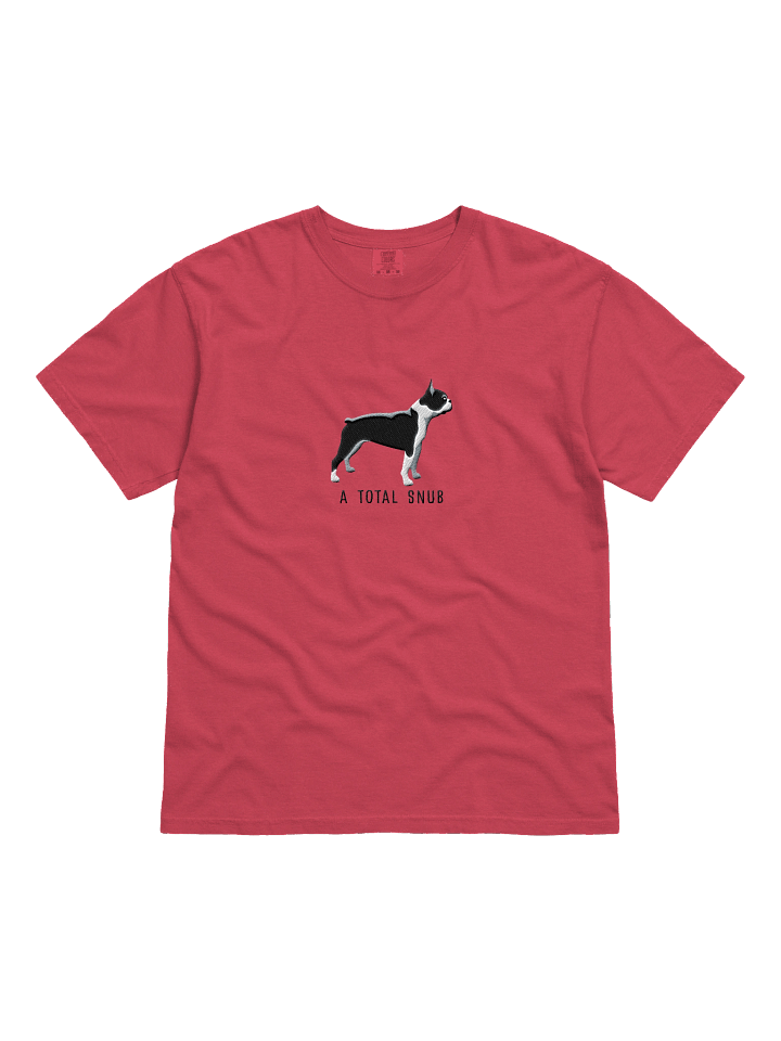 A Total Snub T-Shirt(Embroidered) of a Boston Terrier(Black & White) product image (11)