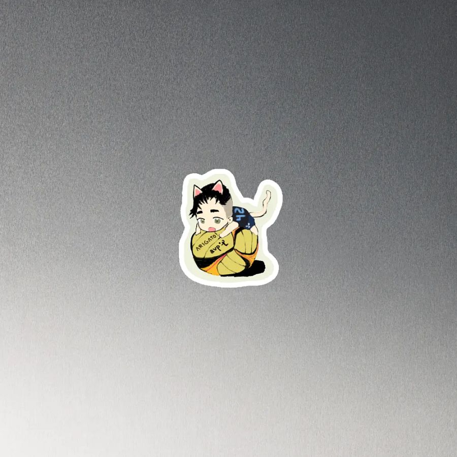 Arigato Neko Volleyball Magnet product image (4)