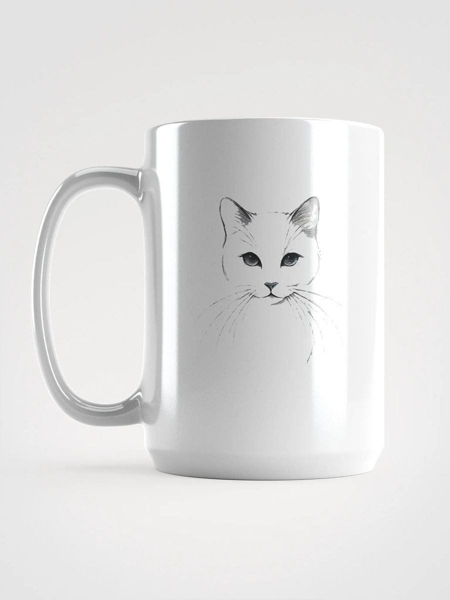 Elegant Feline Sketch Mug product image (2)