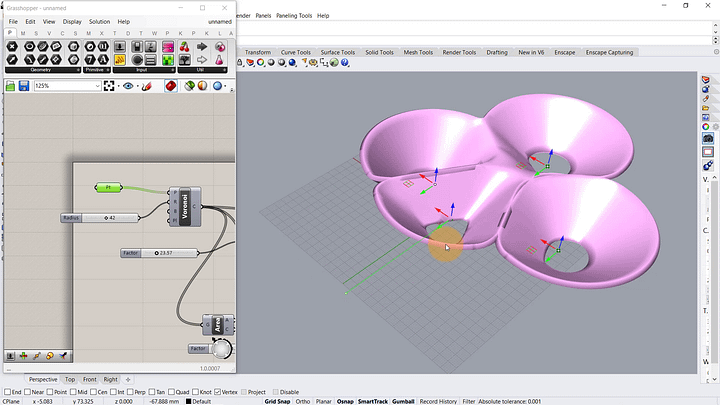 Voronoi Cells Manipulation Grasshopper Rhino Files Download product image (2)