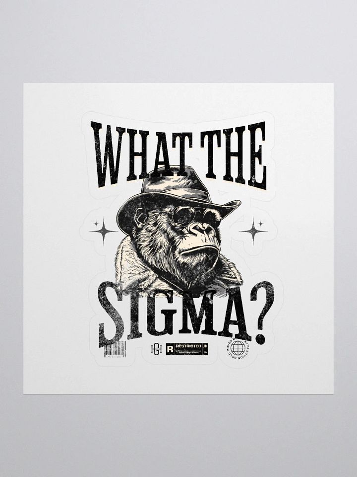 Funny What the Sigma? Ironic Meme Sticker Set product image (1)