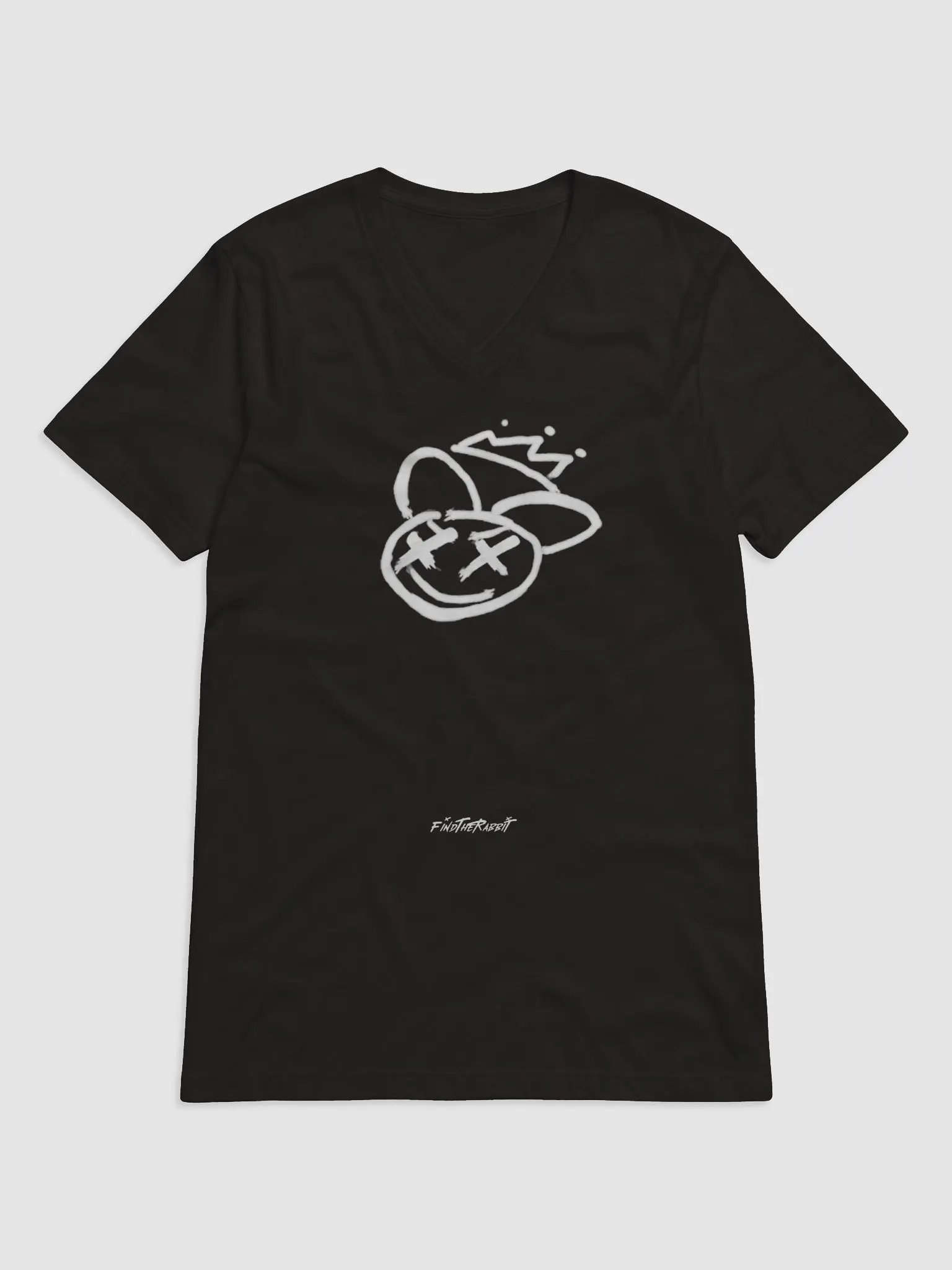 Find the Rabbit - CROWNED BUN Logo Short Sleeved V-Neck Tee product image (1)