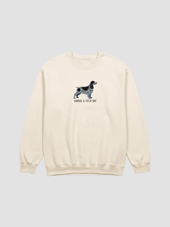 Having a Field Day Sweatshirt (Embroidered) of a Field Spaniel(Blue Roan) product image (13)